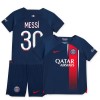 Maillot de Supporter Paris Saint-Germain 2023-24 Messi 30 Domicile Pour Enfant